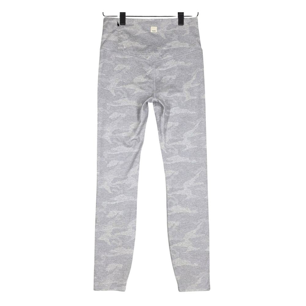 VUORI CLEAN ELEVATION HIGH‑RISE LEGGINGS – WOMEN’S S – GRAY CAMO – 7/8 LENGTH